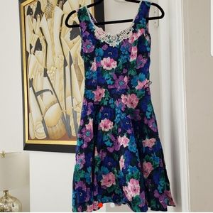 Layered vintage knee length dress